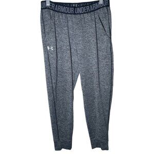 Under Armour Small Leggings Grey Casual Pocket Activewear Gym Workout Loungewear